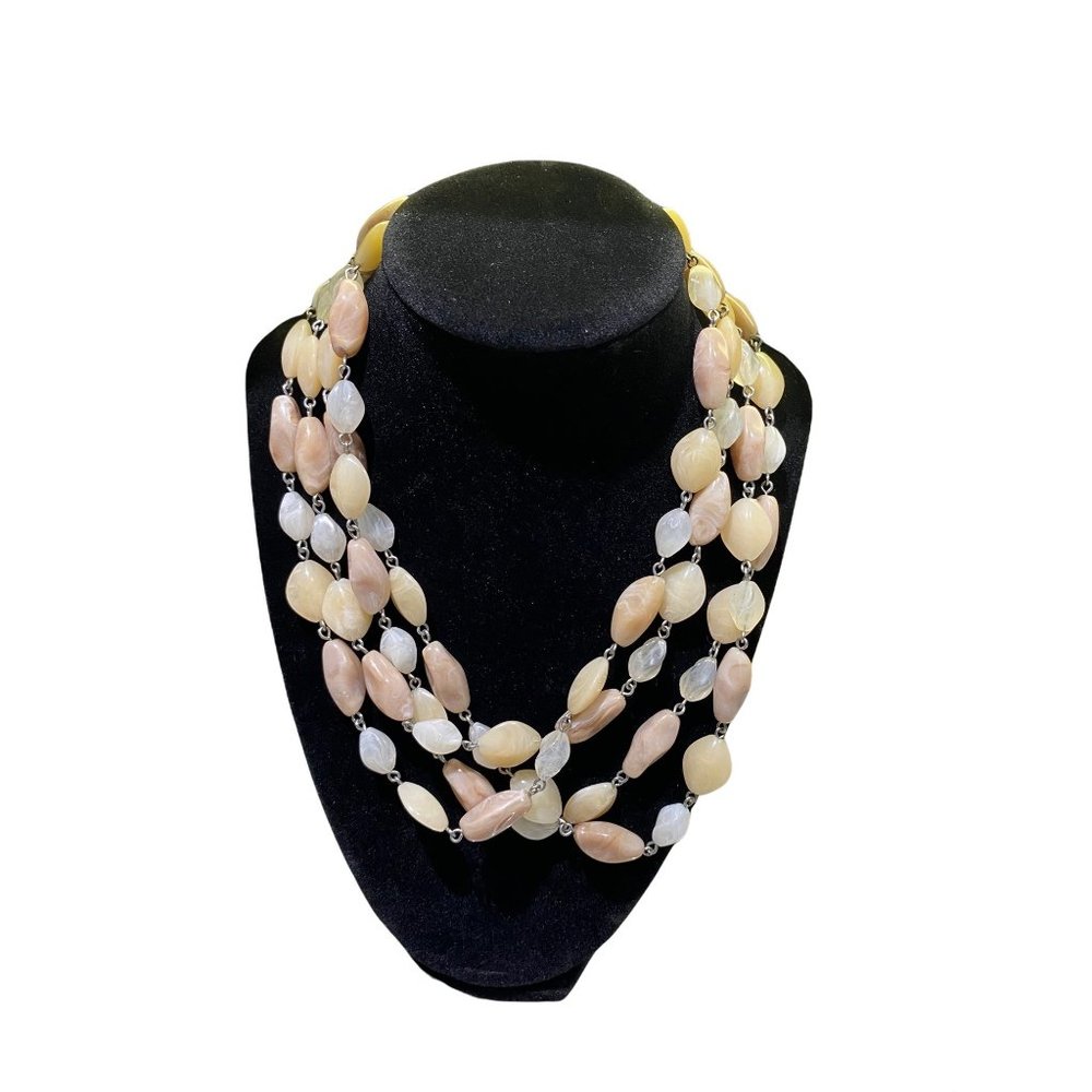 Long Bead Double Necklace
